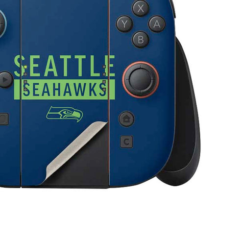NFL Seattle Seahawks Blue Performance Series Nintendo Switch 2 (2025) Joy-Con Controller Skin