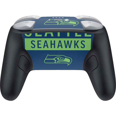 NFL Seattle Seahawks Blue Performance Series Nintendo Switch 2 (2025) Pro Controller Skin