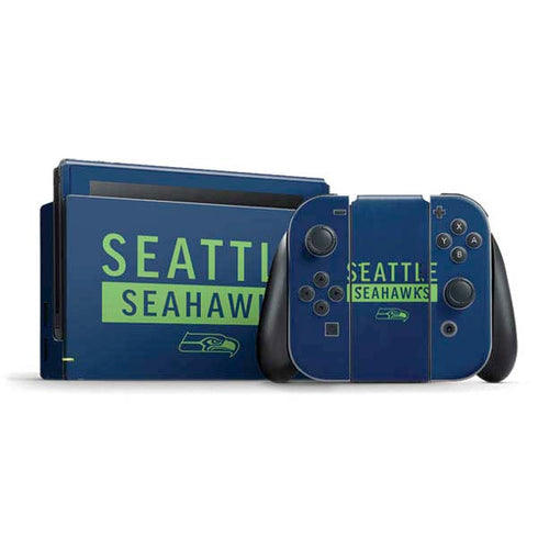NFL Seattle Seahawks Blue Performance Series Nintendo Skins