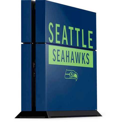 NFL Seattle Seahawks Blue Performance Series PlayStation PS4 Skins