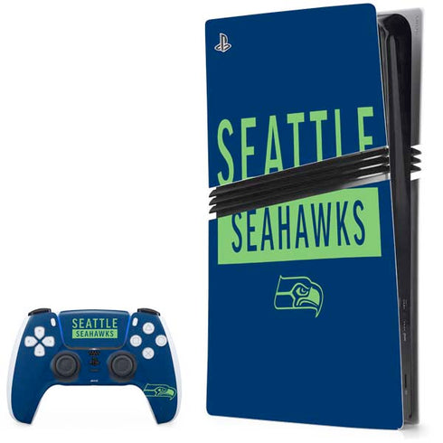 NFL Seattle Seahawks Blue Performance Series PlayStation PS5 Skins