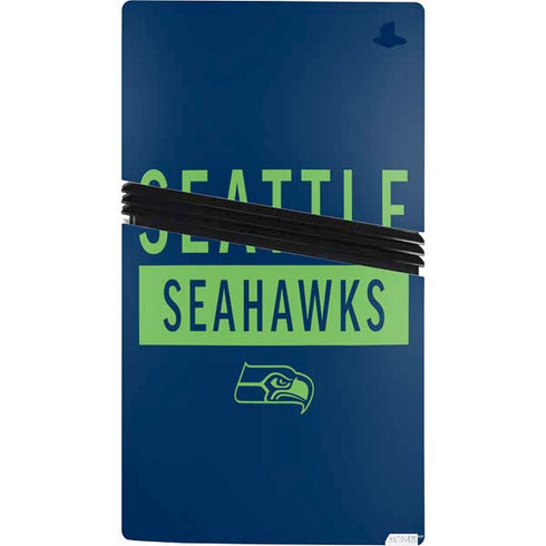 NFL Seattle Seahawks Blue Performance Series PS5 Pro Bundle Skin