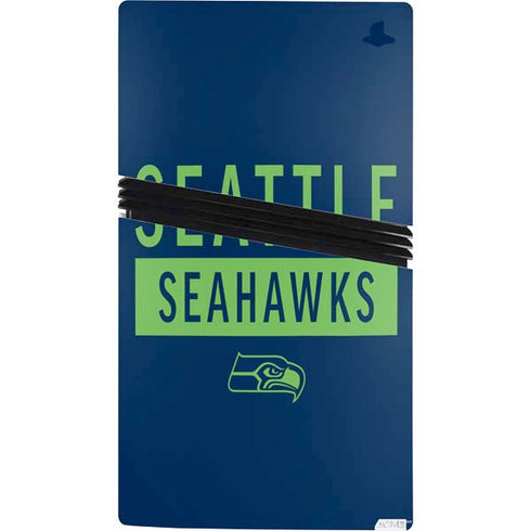 NFL Seattle Seahawks Blue Performance Series PS5 Pro Console Skin