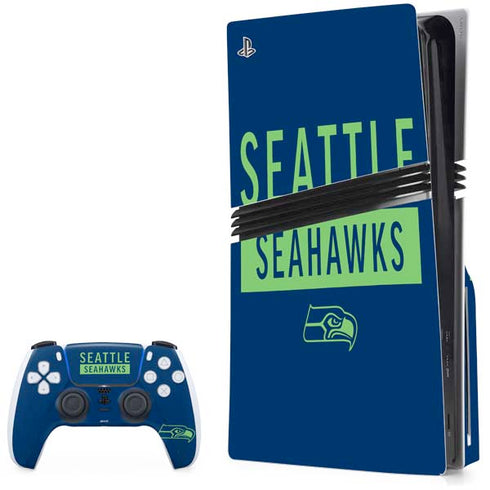 NFL Seattle Seahawks Blue Performance Series PlayStation PS5 Skins