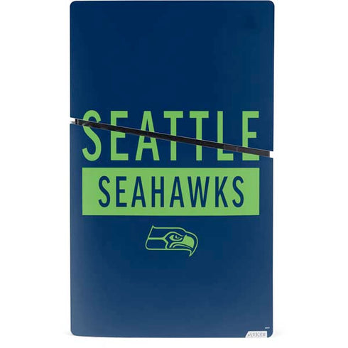 NFL Seattle Seahawks Blue Performance Series PS5 Slim Digital Edition Console Skin