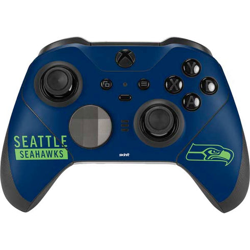 NFL Seattle Seahawks Blue Performance Series Xbox Elite Wireless Controller Series 2 Skin