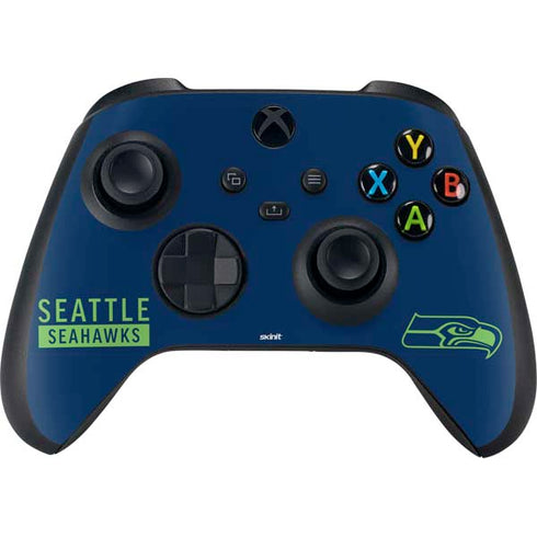 NFL Seattle Seahawks Blue Performance Series Xbox Series X Bundle Skin