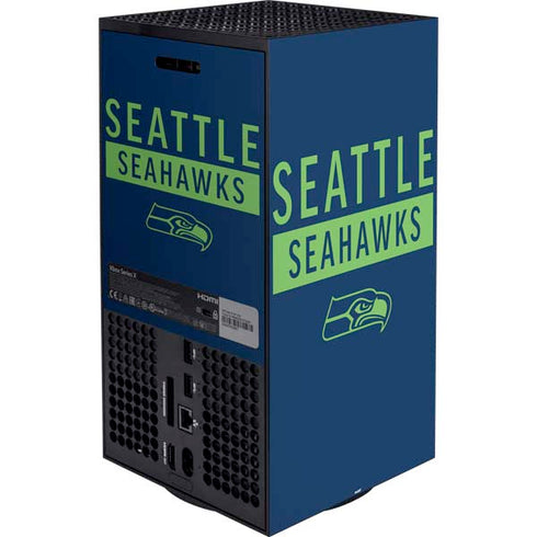 NFL Seattle Seahawks Blue Performance Series XBox Series X Digital Edition Bundle Skin