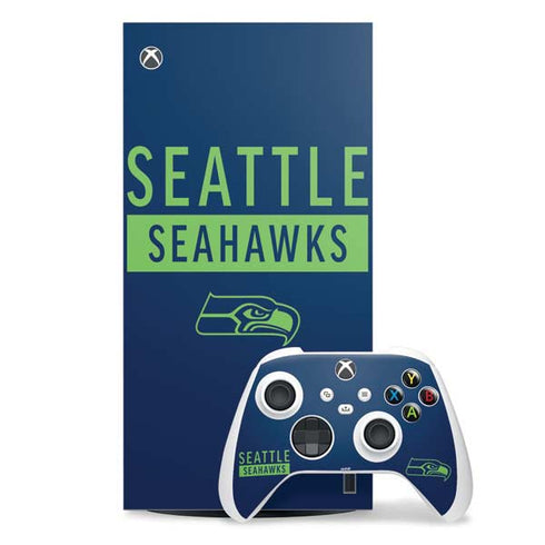 NFL Seattle Seahawks Blue Performance Series Xbox Series X Skins