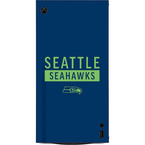NFL Seattle Seahawks Blue Performance Series XBox Series X Digital Edition Console Skin