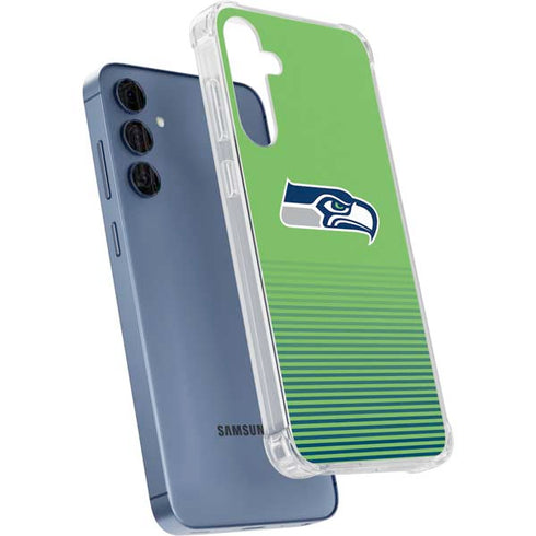NFL Seattle Seahawks Breakaway Galaxy A55 5G Clear Case