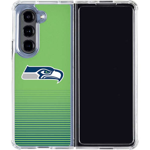 NFL Seattle Seahawks Breakaway Galaxy Z Fold5 5G Clear Case