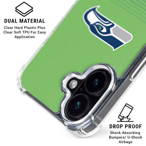 NFL Seattle Seahawks Breakaway iPhone 17 Clear Case