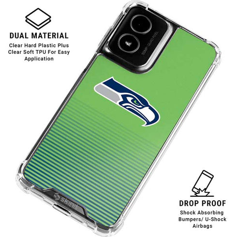 NFL Seattle Seahawks Breakaway Moto G Power 5G (2024) Clear Case