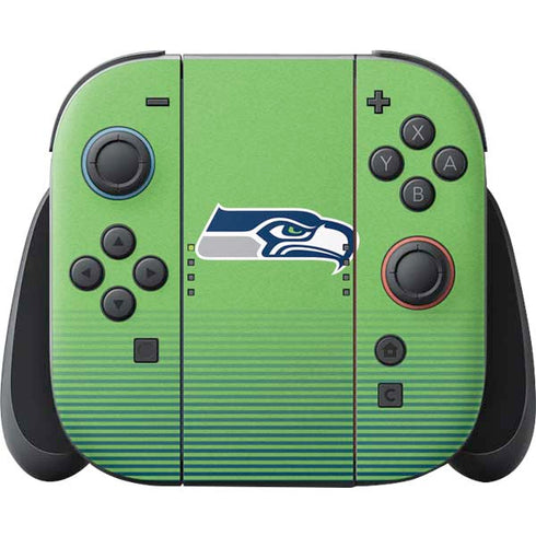 NFL Seattle Seahawks Breakaway Nintendo Switch 2 (2025) Joy-Con Controller Skin