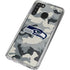 NFL Seattle Seahawks Camo Galaxy A21 Clear Case
