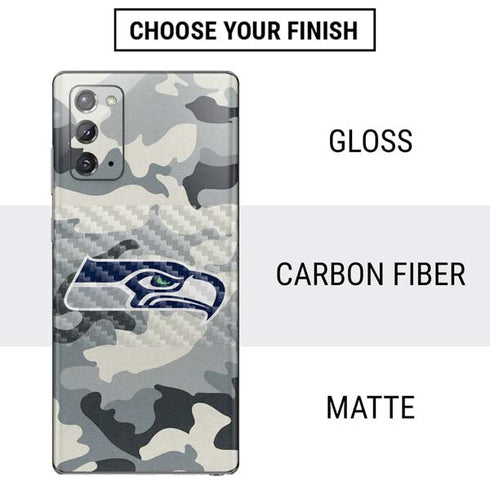 NFL Seattle Seahawks Camo Galaxy Note20 5G Skin