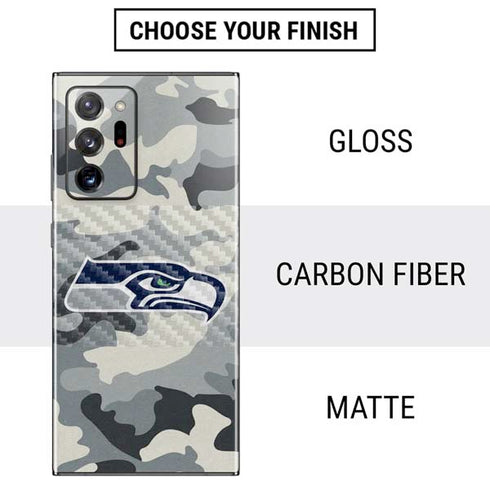 NFL Seattle Seahawks Camo Galaxy Note20 Ultra 5G Skin