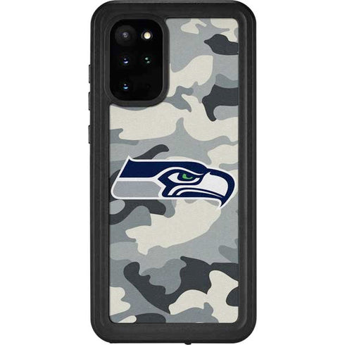 NFL Seattle Seahawks Camo Galaxy S20 Plus Waterproof Case