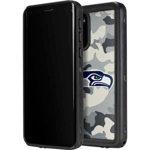 NFL Seattle Seahawks Camo Galaxy S20 Plus Waterproof Case