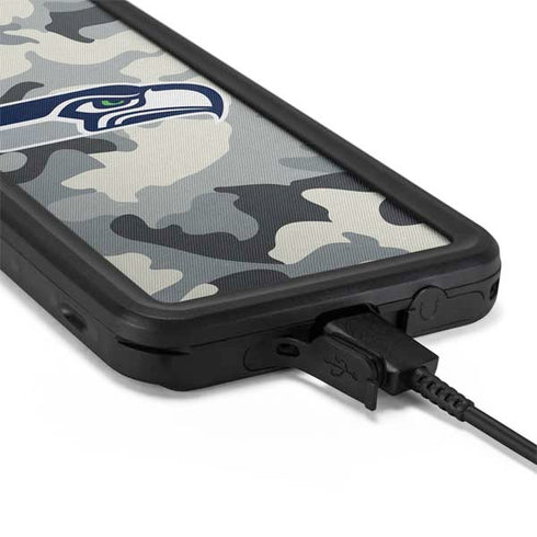 NFL Seattle Seahawks Camo Galaxy S20 Plus Waterproof Case