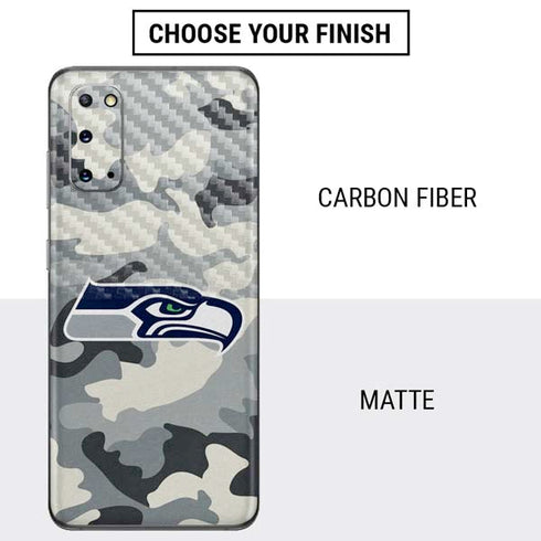 NFL Seattle Seahawks Camo Galaxy S20 Skin