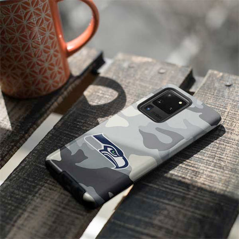 NFL Seattle Seahawks Camo Galaxy S20 Ultra 5G Pro Case