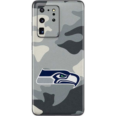NFL Seattle Seahawks Camo Galaxy S20 Ultra 5G Skin