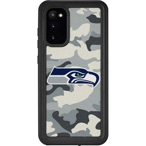 NFL Seattle Seahawks Camo Galaxy S20 Waterproof Case
