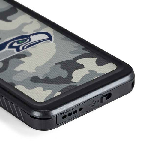 NFL Seattle Seahawks Camo Galaxy S24 Plus Waterproof Case