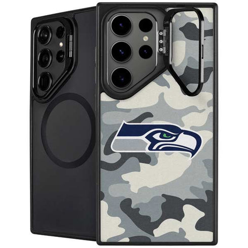 NFL Seattle Seahawks Camo Galaxy S25 Ultra Kickstand Case