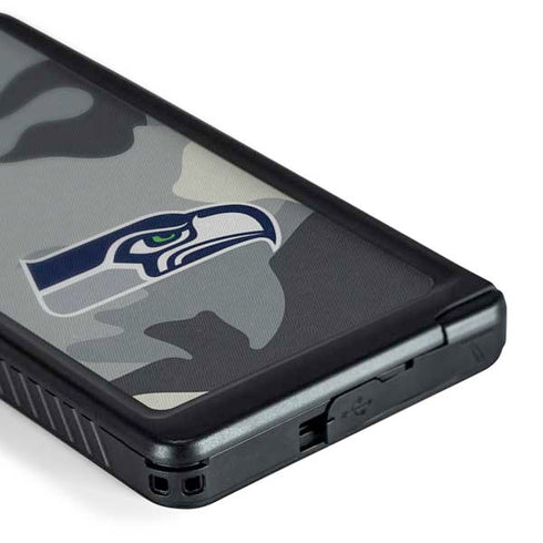 NFL Seattle Seahawks Camo Galaxy S24 Ultra Waterproof Case