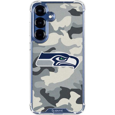 NFL Seattle Seahawks Camo Galaxy S25 Clear Case