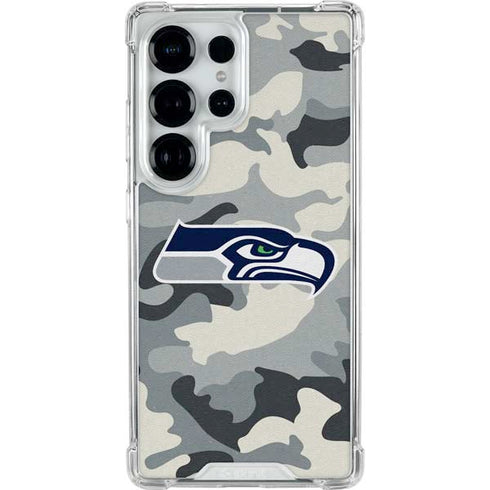 NFL Seattle Seahawks Camo Galaxy S26 Ultra Clear Case