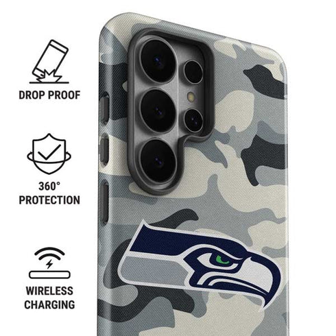 NFL Seattle Seahawks Camo Galaxy S26 Ultra Impact Case