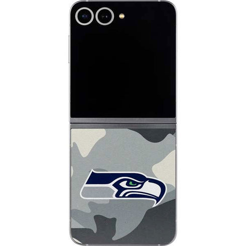 NFL Seattle Seahawks Camo Galaxy Z Flip6 Skin