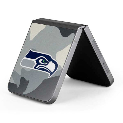 NFL Seattle Seahawks Camo Galaxy Z Flip6 Skin