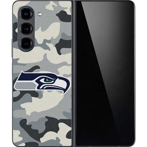 NFL Seattle Seahawks Camo Galaxy Z Fold5 5G Skin