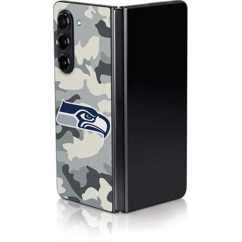 NFL Seattle Seahawks Camo Galaxy Z Fold5 5G Skin