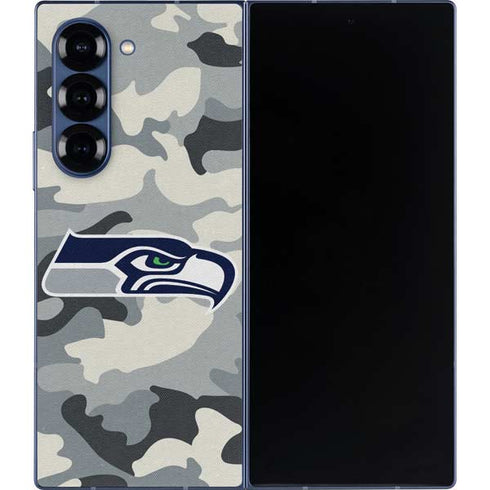 NFL Seattle Seahawks Camo Galaxy Z Fold6 Skin