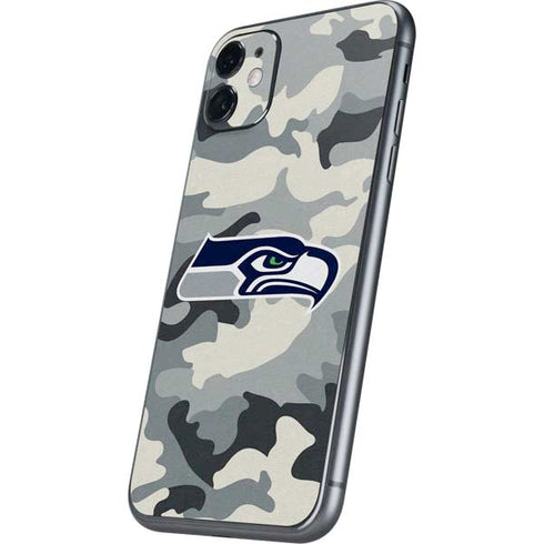 NFL Seattle Seahawks Camo iPhone 11 Skin