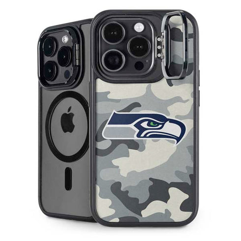 NFL Seattle Seahawks Camo iPhone 13 Pro Kickstand Case