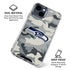 NFL Seattle Seahawks Camo iPhone 15 Clear Case