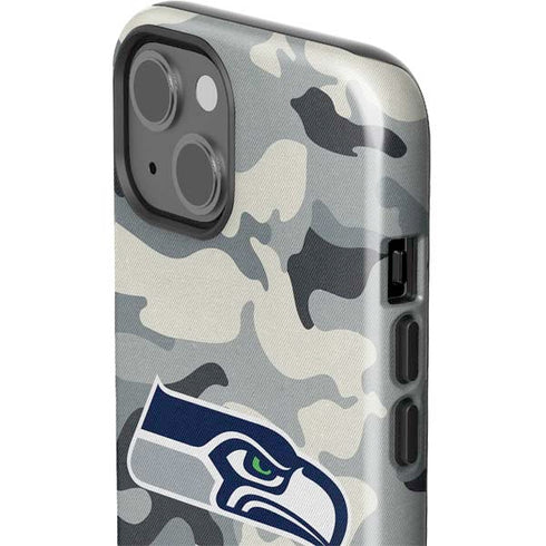 NFL Seattle Seahawks Camo iPhone 15 Impact Case