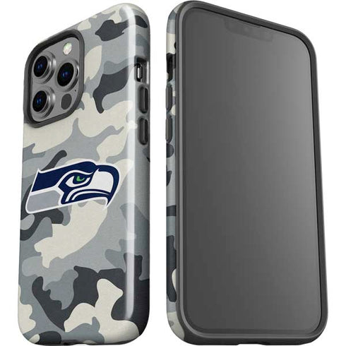 NFL Seattle Seahawks Camo iPhone 15 Pro Impact Case