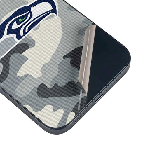 NFL Seattle Seahawks Camo iPhone 15 Skin