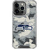 NFL Seattle Seahawks Camo iPhone 16 Pro Clear Case
