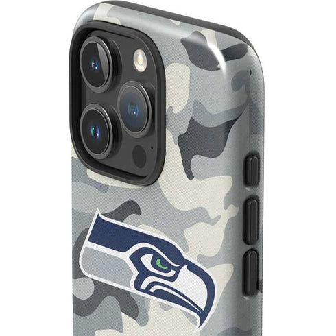 NFL Seattle Seahawks Camo iPhone 16 Pro Impact Case