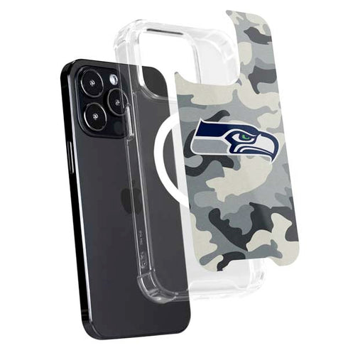 NFL Seattle Seahawks Camo iPhone 16 Pro Max MagSafe Case
