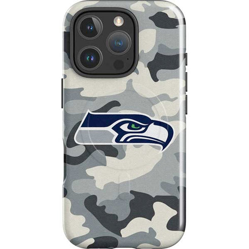 NFL Seattle Seahawks Camo iPhone 16 Pro Max Magsafe Impact Case